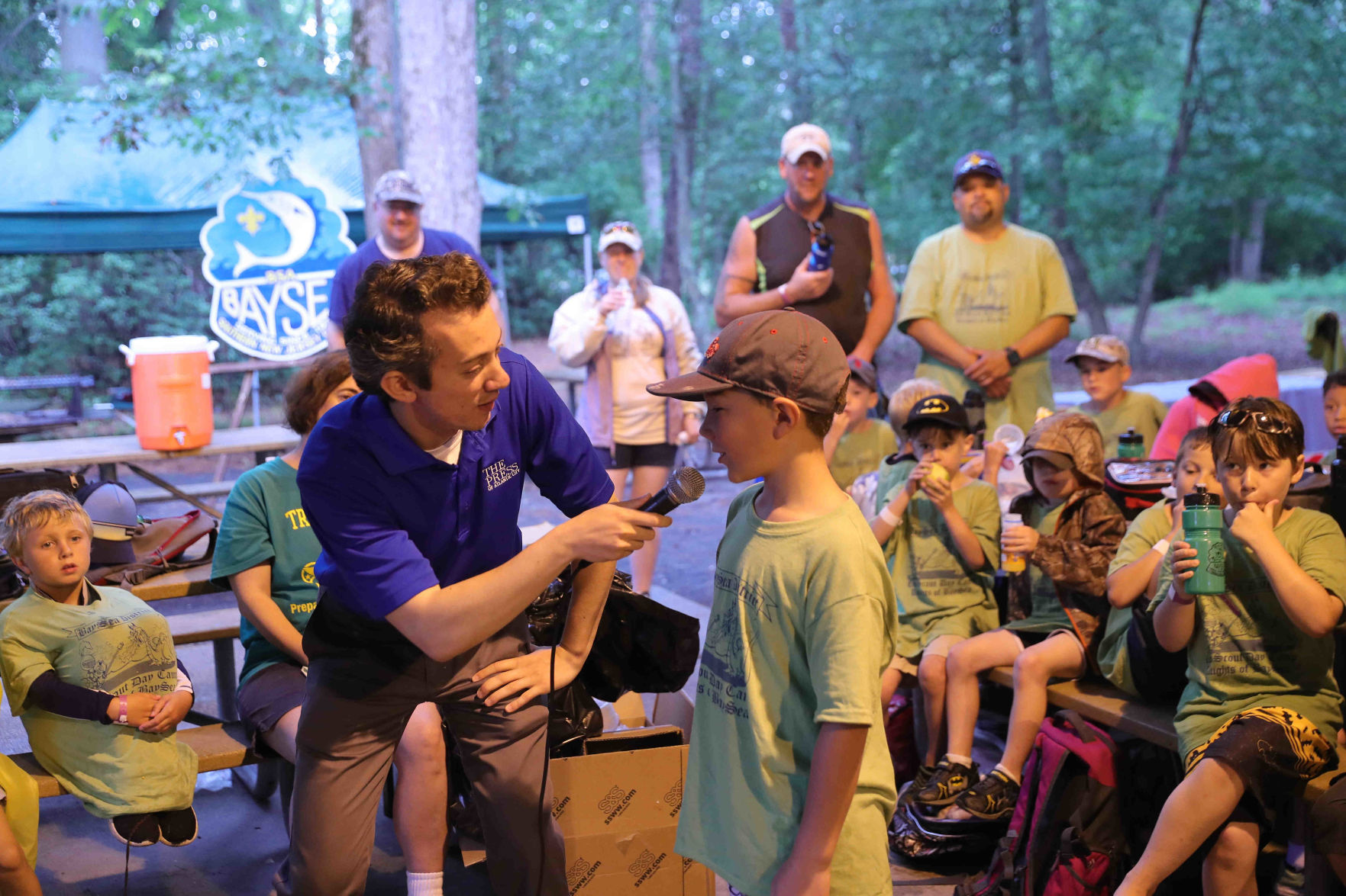 Joe Martucci conducted a safety and weather for Boy Scout troops